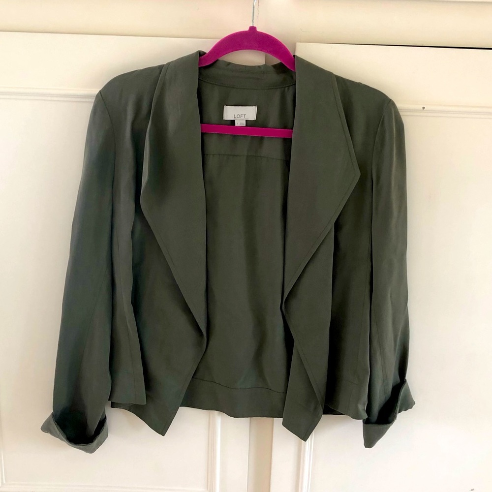 Loft open front lightweight jacket , size S, perfect for fall in Florida!